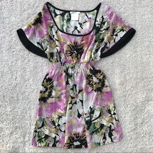 pink & black floral tunic | matty m
